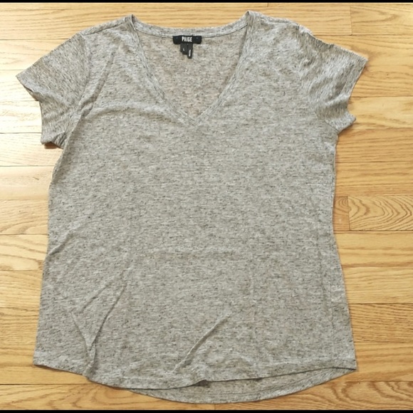 PAIGE Tops - PAIGE Linen Short Sleeve Tee